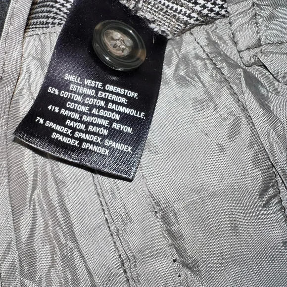 Essentials flare by Anthropology, sz0, micro hounds tooth, check print trouser - Picture 7 of 8